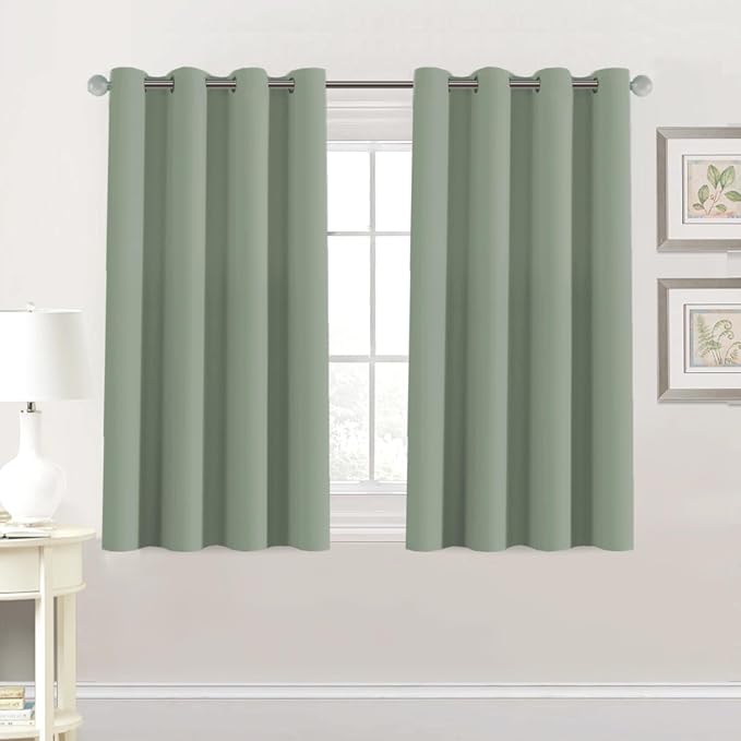 H.VERSAILTEX Blackout Curtain for Living Room Small Window Kitchen Blackout by HVERSAILTEX