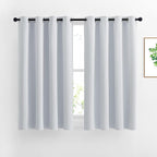 NICETOWN Greyish White Room Darkening Curtains by NICETOWN