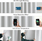 MIULEE Back Tab Light Blocking Curtains 120 Inch Long 2 Panels Set - Image 5