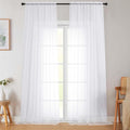 Extra Long Sheer White Curtains by WelvetBLK