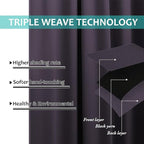 NICETOWN 100% Blackout Curtains 84" Long, Pair of Energy Smart & Noise Blocking - Image 6