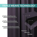 NICETOWN 100% Blackout Window Curtain Panels, 2 Pieces, Full Light Blocking - Image 6