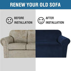 H.VERSAILTEX Stretch Velvet Sofa Covers - Image 5