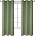 BGment Grass Green Black Out Curtains 63 Inch Long by BGment