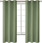 BGment Grass Green Black Out Curtains 63 Inch Long by BGment