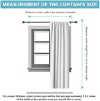 RYB HOME Blackout Curtains for Bedroom Living Room 72 inches Long, Thermal - Image 8