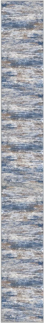 KOZYFLY Modern Abstract Washable Runner Rug 2.6x20 Hallway Runners Non-Slip - Image 8