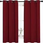 NICETOWN Holiday Christmas Decor Thermal Insulated Solid Grommet Blackout by NICETOWN