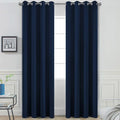 Yakamok 84 Inch Long Light Blocking Navy Blue Blackout Curtains, Room Darkening by Yakamok