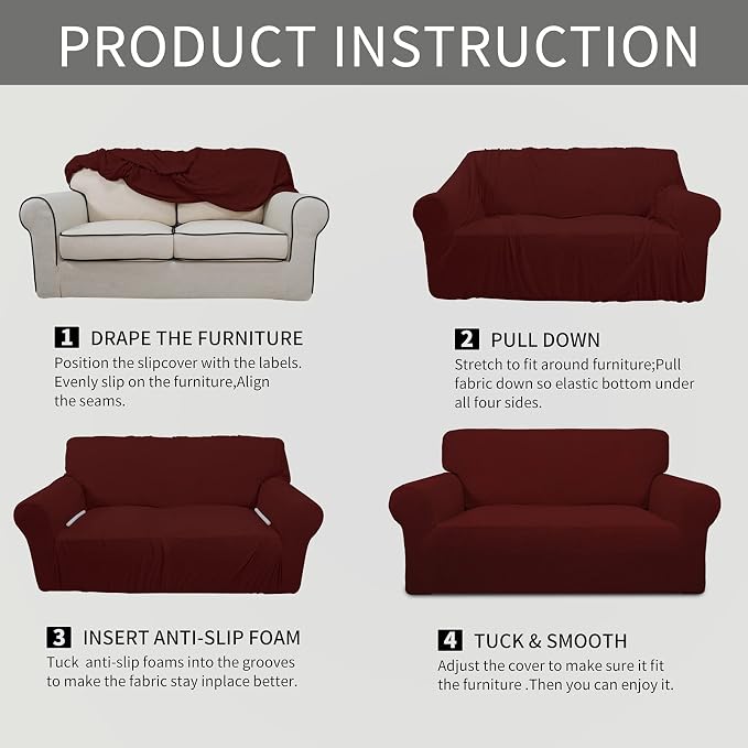 Easy-Going Stretch Oversized Sofa Slipcover 1-Piece Sofa Cover Furniture - Image 8