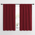 NICETOWN Christmas Burgundy Curtains Blackout Drape Panels by NICETOWN