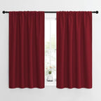 NICETOWN Christmas Burgundy Curtains Blackout Drape Panels by NICETOWN