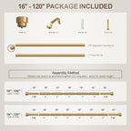 Lootkell Modern Gold Curtain Rods - Image 8