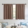 RYB HOME Blackout Privacy Bathroom Window Curtains, Short Thermal Insulated by RYBHOME