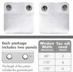 MIULEE Room Darkening Curtains, Chirstmas Thermal Insulated Drapes Solid Window - Image 6