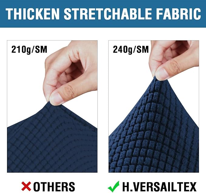H.VERSAILTEX 4 Piece Stretch Sofa Covers - Image 3