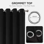 Joydeco Blackout Curtains 108 Inches Long 2 Panels Set, Thermal Insulated Long - Image 3