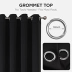 Joydeco Blackout Curtains 90 Inches Long 2 Panels Set, Thermal Insulated Long - Image 3