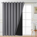 Yakamok Total Blackout Extra Wide Patio Sliding Door Curtains, Grommet Thermal by Yakamok
