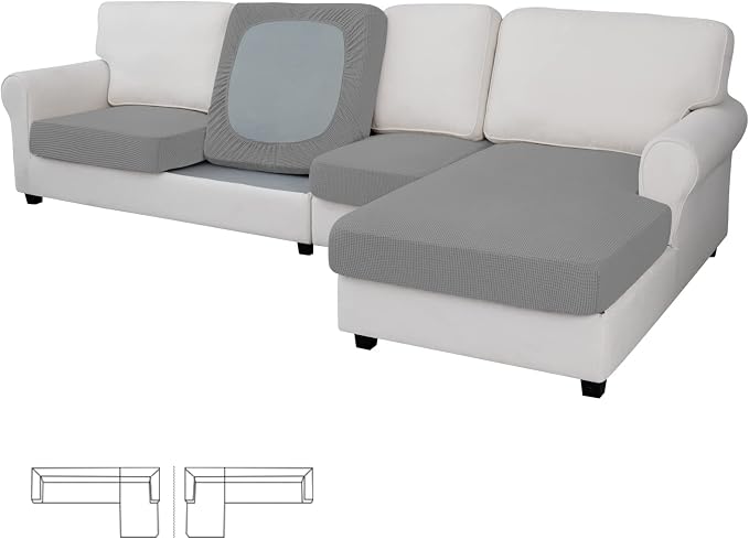 Easy-Going Stretch 4 Pieces Couch Cushion Covers by Easy-Going
