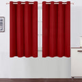 LEMOMO Blackout Curtains 66 x 54 Inch Long Red Curtains Set of 2 Panels Room by Lemomo