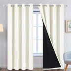 Yakamok 100% Blackout Curtains Thermal Insulated Curtain Panels by Yakamok