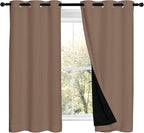 NICETOWN Bedroom Full Blackout Curtain Panels, Super Thick Insulated Window by NICETOWN