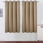LEMOMO Natural Blackout Curtains 52 x 63 Inch Length/Set of 2 Curtain by Lemomo