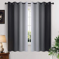 Yakamok Light Blocking Ombre Curtains, Room Darkening Grommet Window Drapes by Yakamok