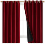 NICETOWN 100% Blackout Cold Blocking Curtain Panels, Thermal Insulated Curtains by NICETOWN