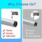 Byondeth Curtain Rods for Windows 16 to 120 Inches Adjustable Length 1 Inch - Image 5