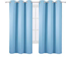 LEMOMO Blackout Curtains 40 x 63 inch/Sky Blue Curtains Set of 2 Panels/Thermal - Image 2