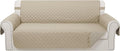 Reversible 4 Seater Sofa Cover 91 Inch Large Couch Cover Furniture Protector by LuxshareHome