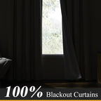 RYB HOME Natural Linen Blended Curtains - Image 3