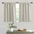 RYB HOME Privacy Bathroom Window Curtains, Short Thermal Insulated Heat by RYBHOME