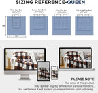 PU MEI Sherpa Blanket Full/Queen Plaid Thick Bed Blanket, 90”*80” Super Soft - Image 8