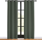 NICETOWN Thermal Curtains for Kids Room, Dark Mallard, 34 by 80 inches - Image 2