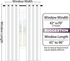 Yakamok 100% Blackout Curtains 63 Inch Length 2 Layers, Light Blocking Thermal - Image 7