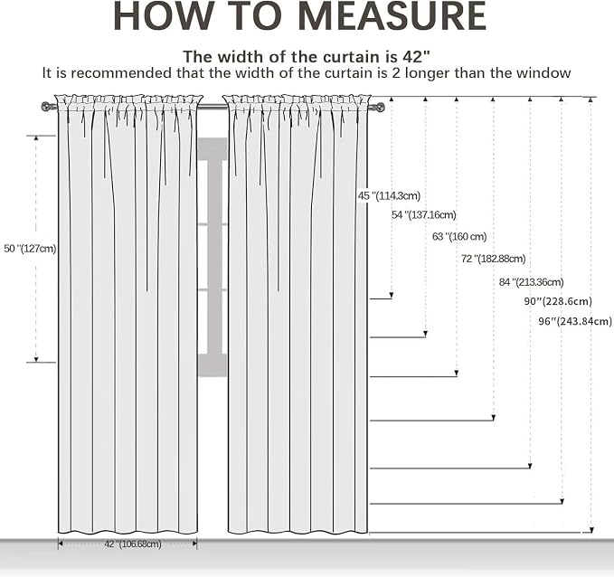 youleyar Solid Sheer Rod Pocket Curtain Voile Draperies 2 Panels White Beige - Image 7