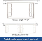Standard Decorative Window Curtain Rods 30 to 116 Inch, 5/8 Inch Diameter Small - Image 6