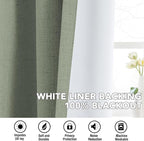 H.VERSAILTEX Linen Curtains 100% Blackout Curtains - Image 6