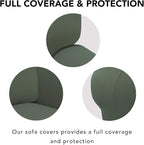 PureFit Super Stretch Sofa Slipcover – Spandex Non Slip Soft Couch Sofa Cover - Image 3
