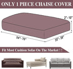 Couch Cushion Chaise Lounge Cover Washable Separate Seat Chaise Couch Cover - Image 6