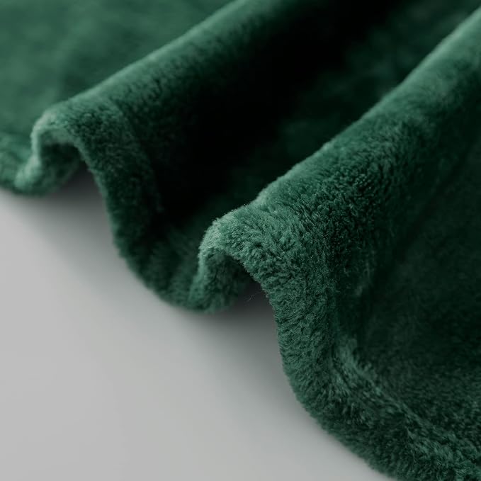 Forest Green Flannel Fleece Throw Blanket Throw Size, Super Soft Plush Cozy and - Image 7