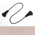 Fenghuangwu Curtain Tiebacks Handmade Decorative Curtain Holdbacks Rope - Image 2