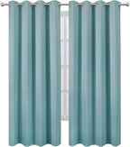 LEMOMO Blackout Curtains 66 x 95 inch/Stone Blue Curtains Set of 2 - Image 2