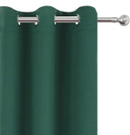 LEMOMO Blackout Curtains 66 x 54 Inch Long Dark Green Curtains Set of 2 Panels - Image 6