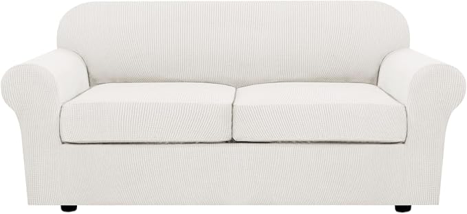 H.VERSAILTEX 3 Piece Stretch Sofa Covers by HVERSAILTEX