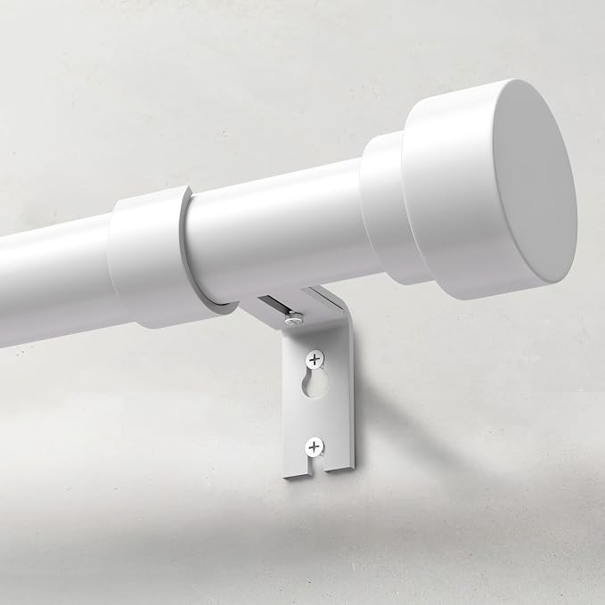 IFELS Heavy Duty Curtain Rods for Windows 66 to 120 Inch, 1 Inch Adjustable by IFELS