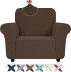 ZNSAYOTX Chair Cover with Arms, New Striped Sofa Chair Covers by ZNSAYOTX